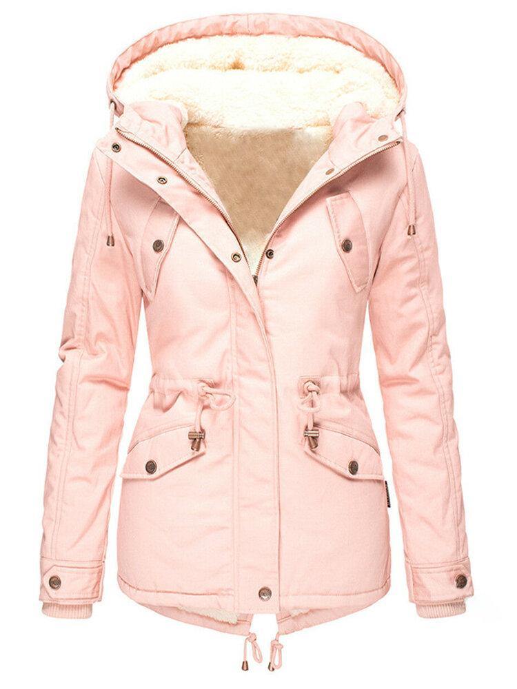 Hooded winter jacket for women