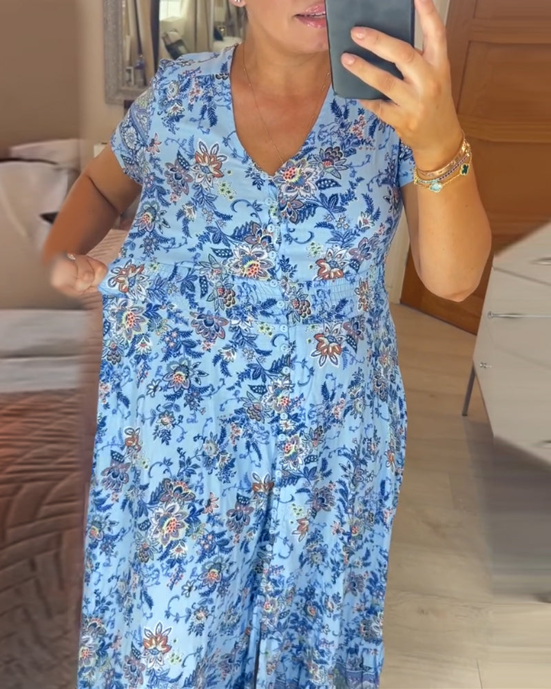Winona | Casual boho floral dress