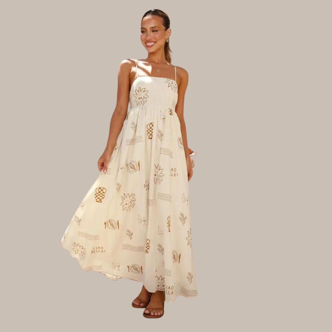 Bella Vita - Summer maxi dress with delicate prints