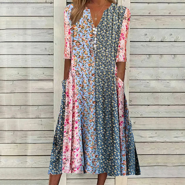 Laura - Casual dress with floral print