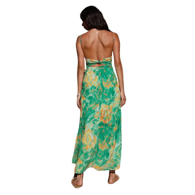 Catalina - Flowing maxi dress with floral pattern