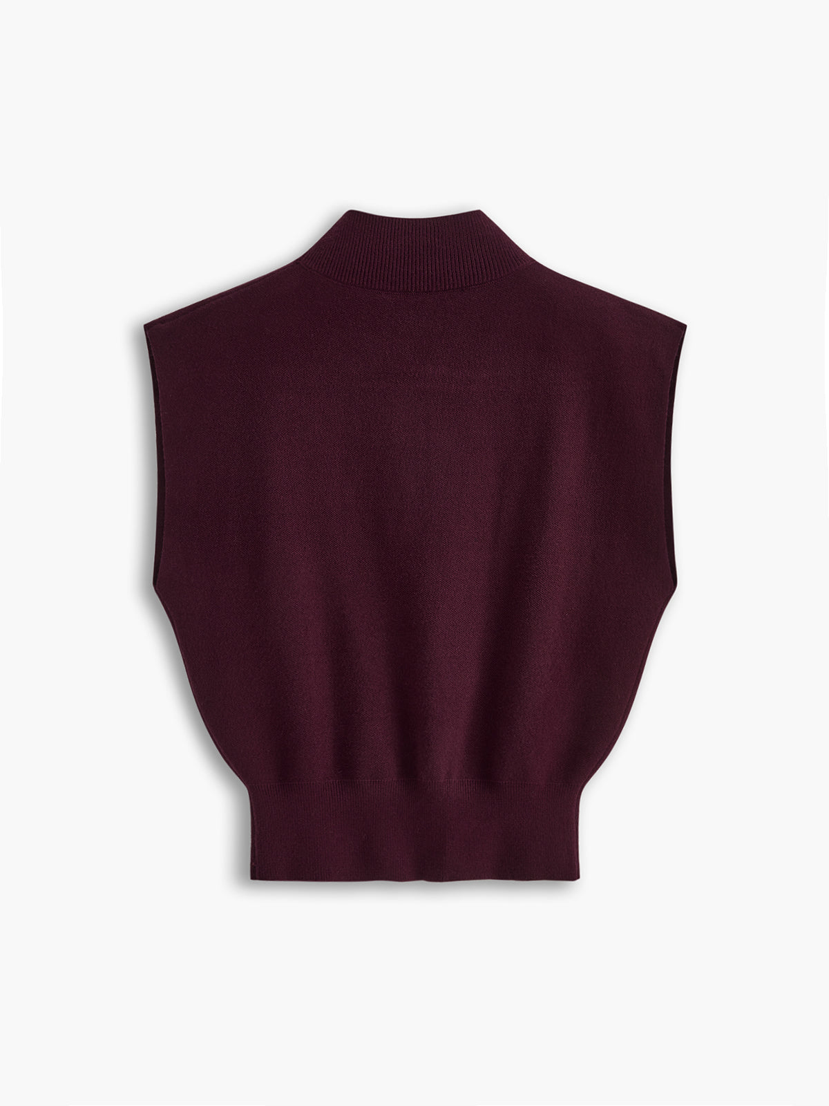 Women's Sweater Vest - Soft Knit - High Neck - Sleeveless Pullover - Versatile Fit
