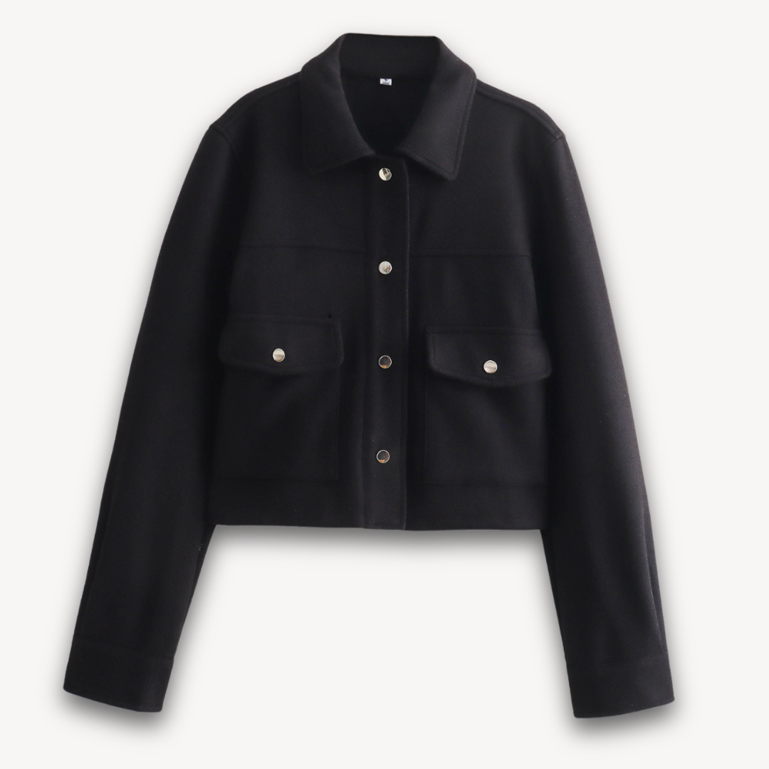 Loravelle | Women's Cropped Jacket - Soft Fabric, Casual Wear