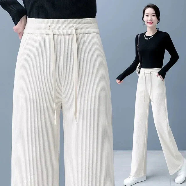 Pamela - Stylish Fall Basic Lace-Up Baggy Pants for Women