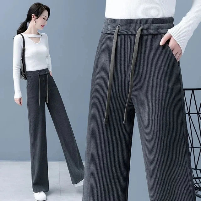 Pamela - Stylish Fall Basic Lace-Up Baggy Pants for Women