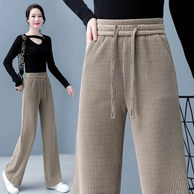 Pamela - Stylish Fall Basic Lace-Up Baggy Pants for Women