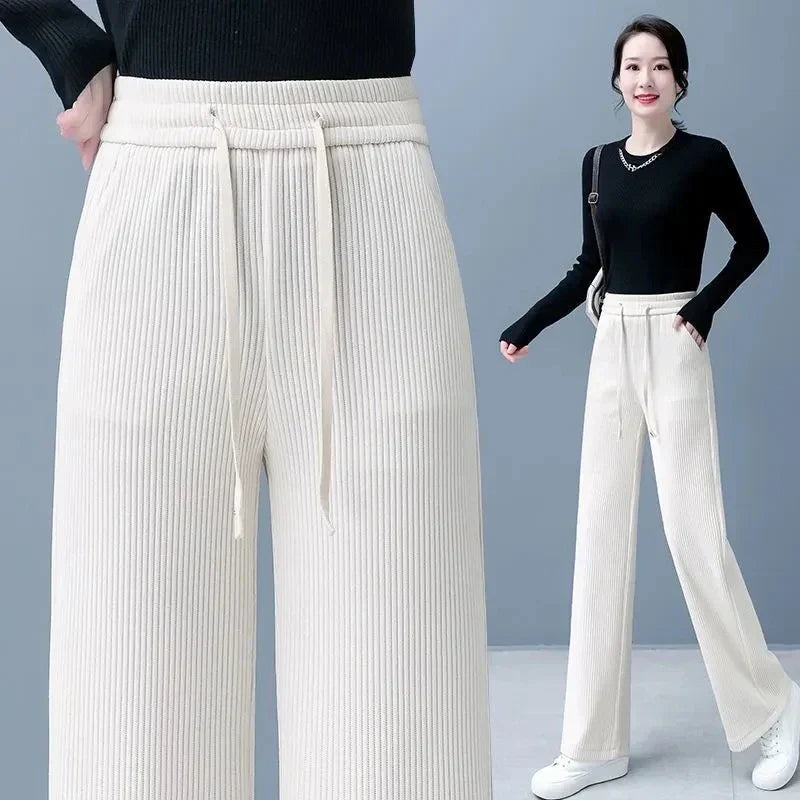 Pamela - Stylish Fall Basic Lace-Up Baggy Pants for Women