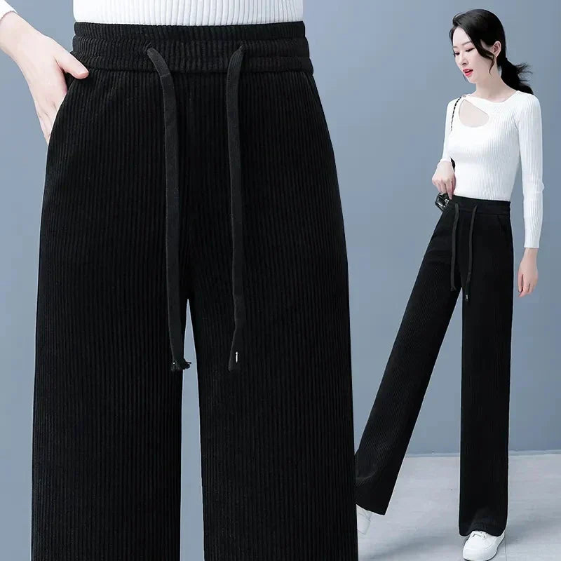 Pamela - Stylish Fall Basic Lace-Up Baggy Pants for Women