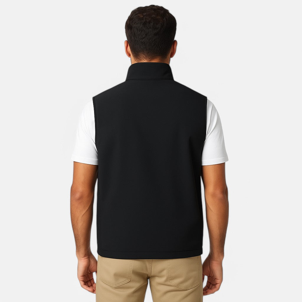 Monacogents | Lambswool Padded Vest with Stand Collar