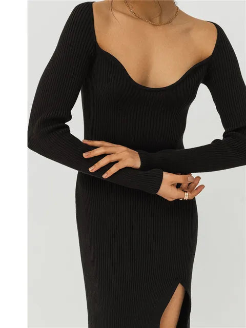 Willow - Elegant slit dress