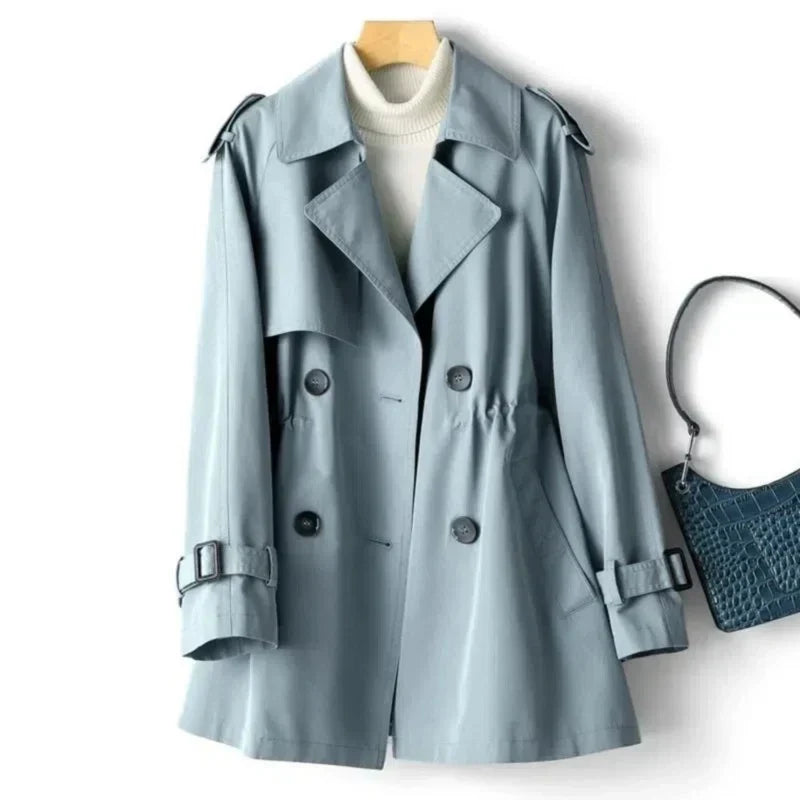 Marinda | Classic Double-Breasted Women's Trench Coat - Timeless & Stylish Outerwear