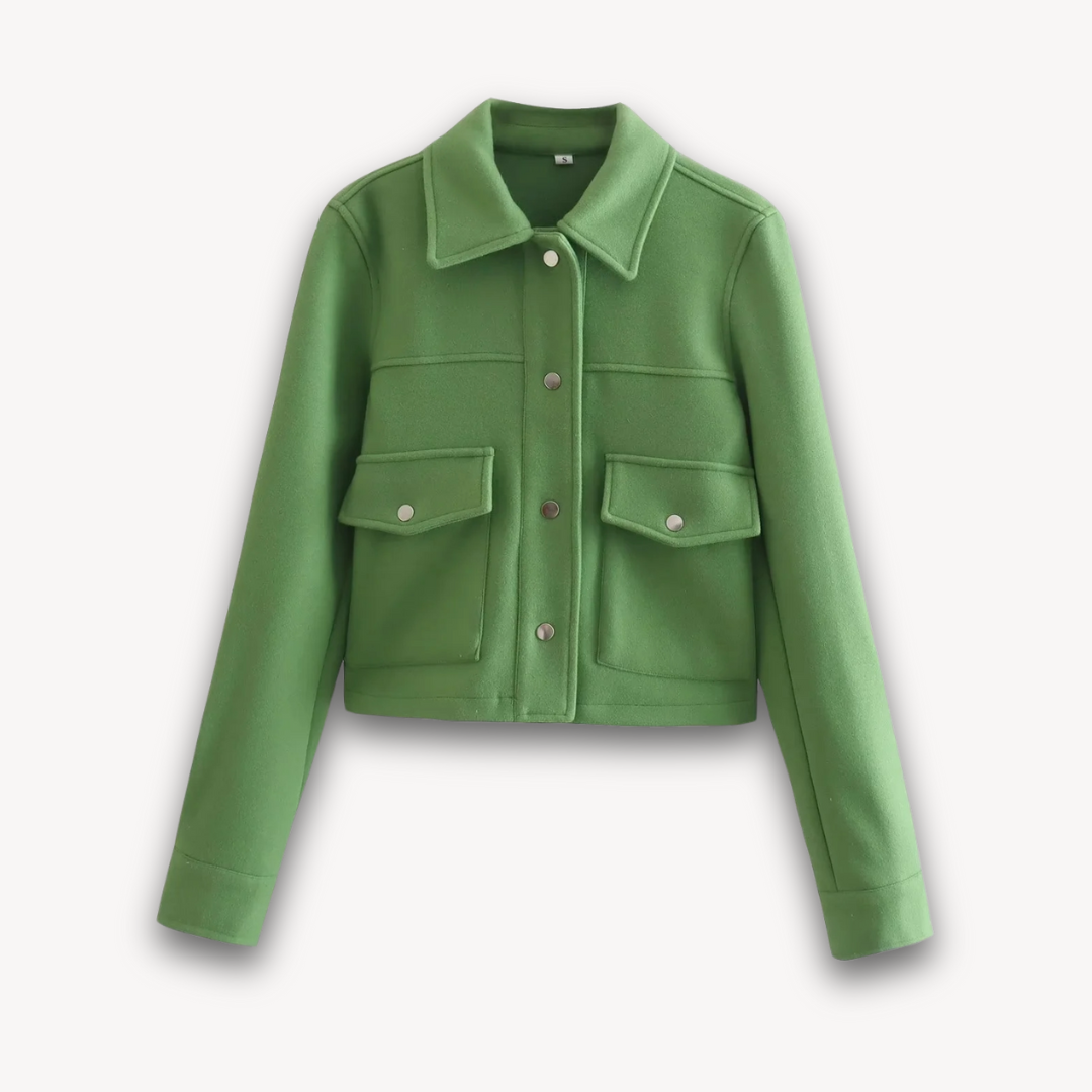Loravelle | Women's Cropped Jacket - Soft Fabric, Casual Wear