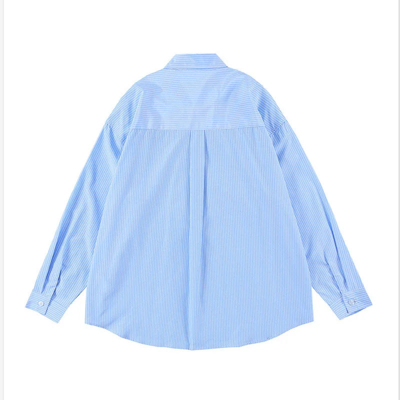 Elliot - Two-coloured long sleeve shirt with contrast collar