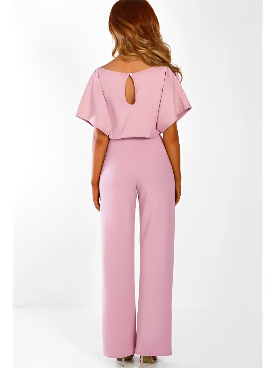 Rowena - straight jumpsuit with high waist