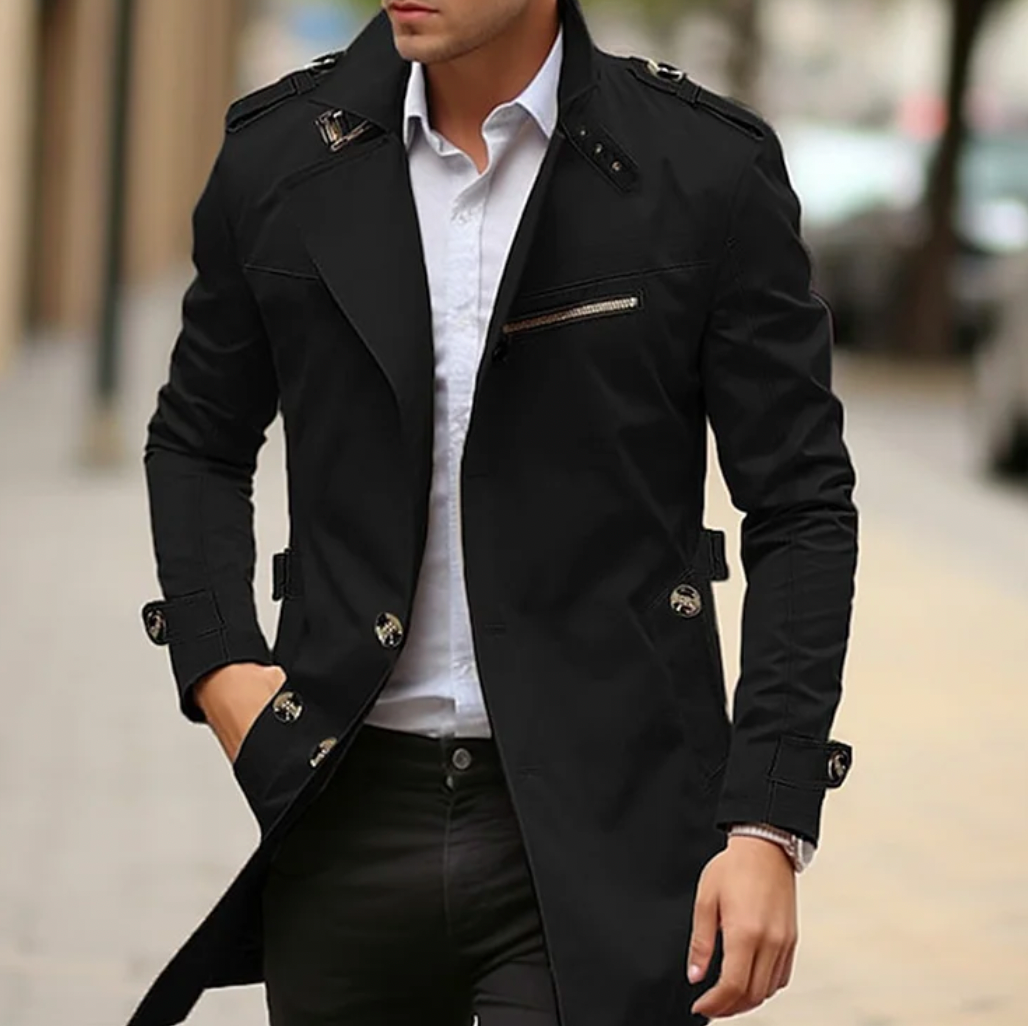 Matthew - elegant spring trench coat for men