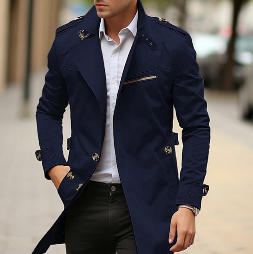 Matthew - elegant spring trench coat for men