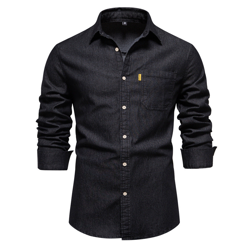 Lars - Sustainable men's denim shirt made from organic cotton