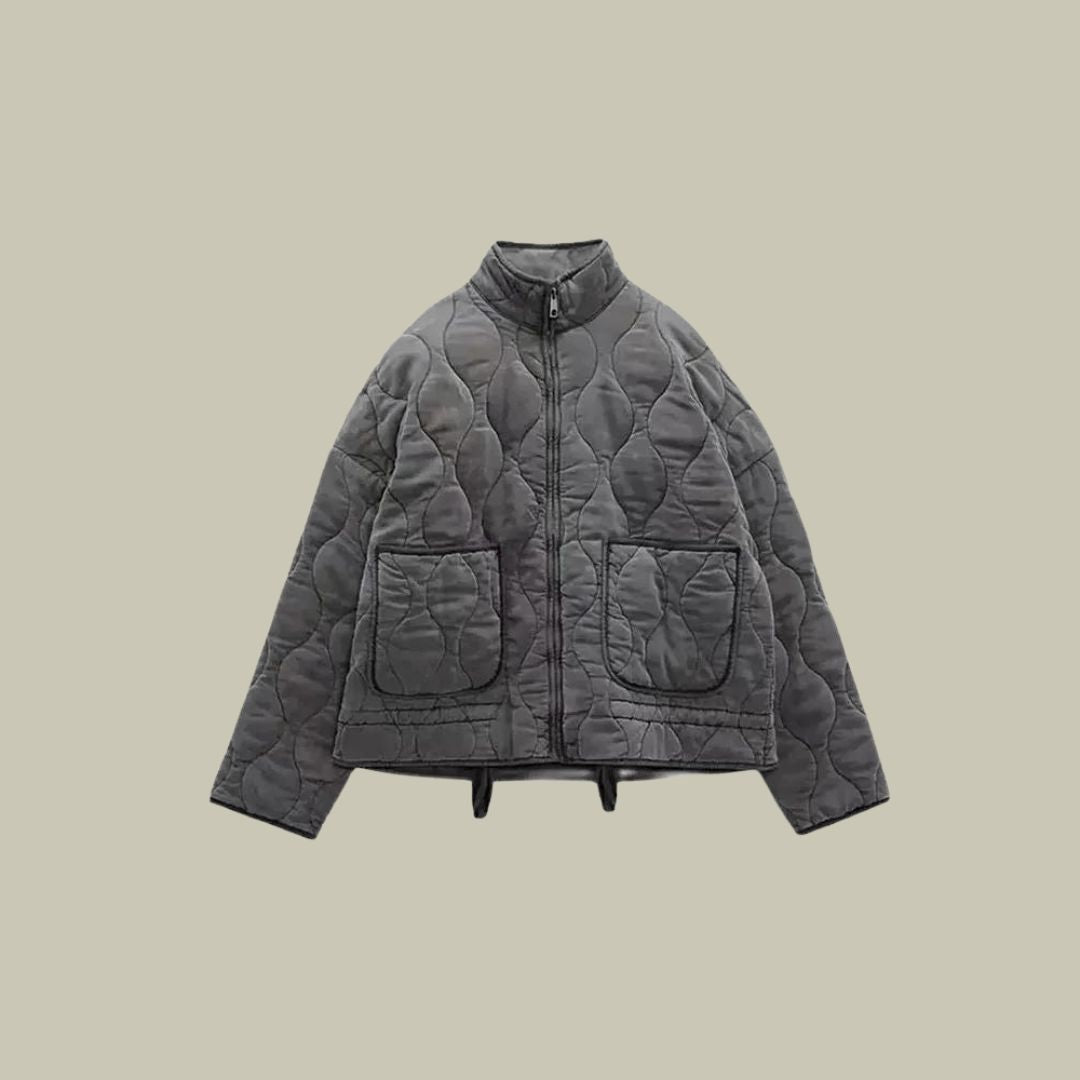 Vintage front pocket overcoat jacket for women