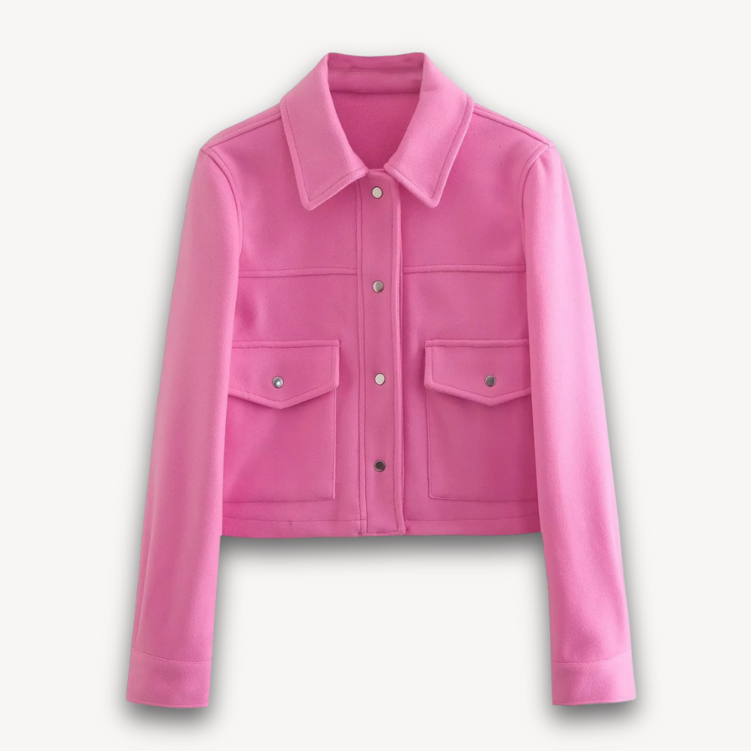 Loravelle | Women's Cropped Jacket - Soft Fabric, Casual Wear