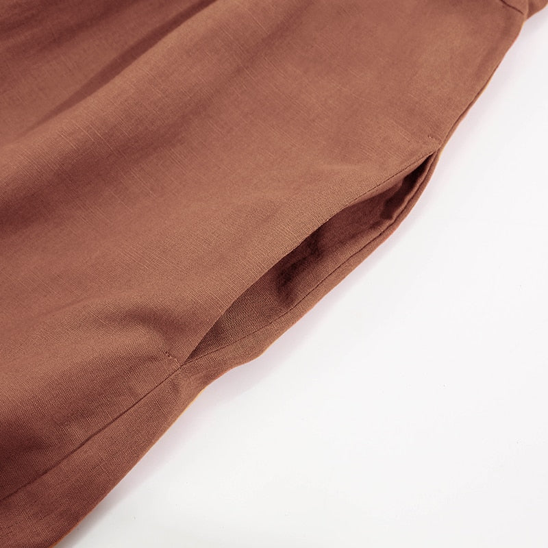 Classic linen dress | retro women's dress with pockets