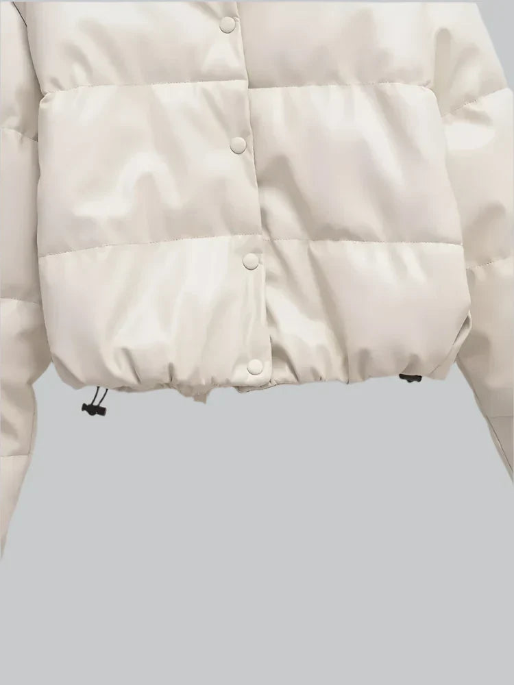 Wash-free warm leather jacket for women