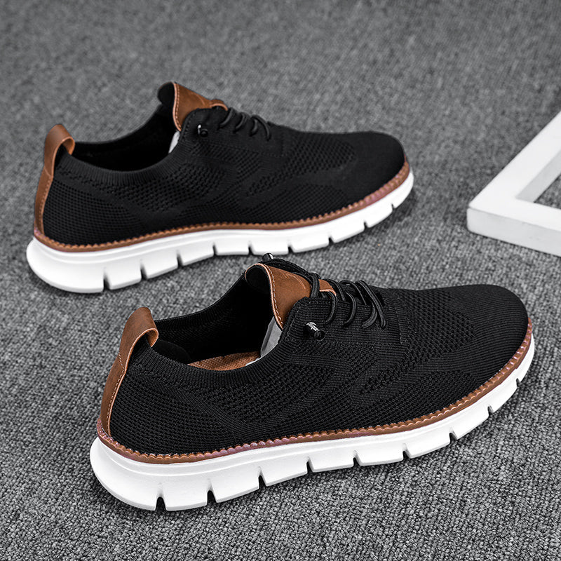 Men’s Orthopedic Running Shoes - Breathable Knit Upper - Cushioned Sole - Supportive Fit
