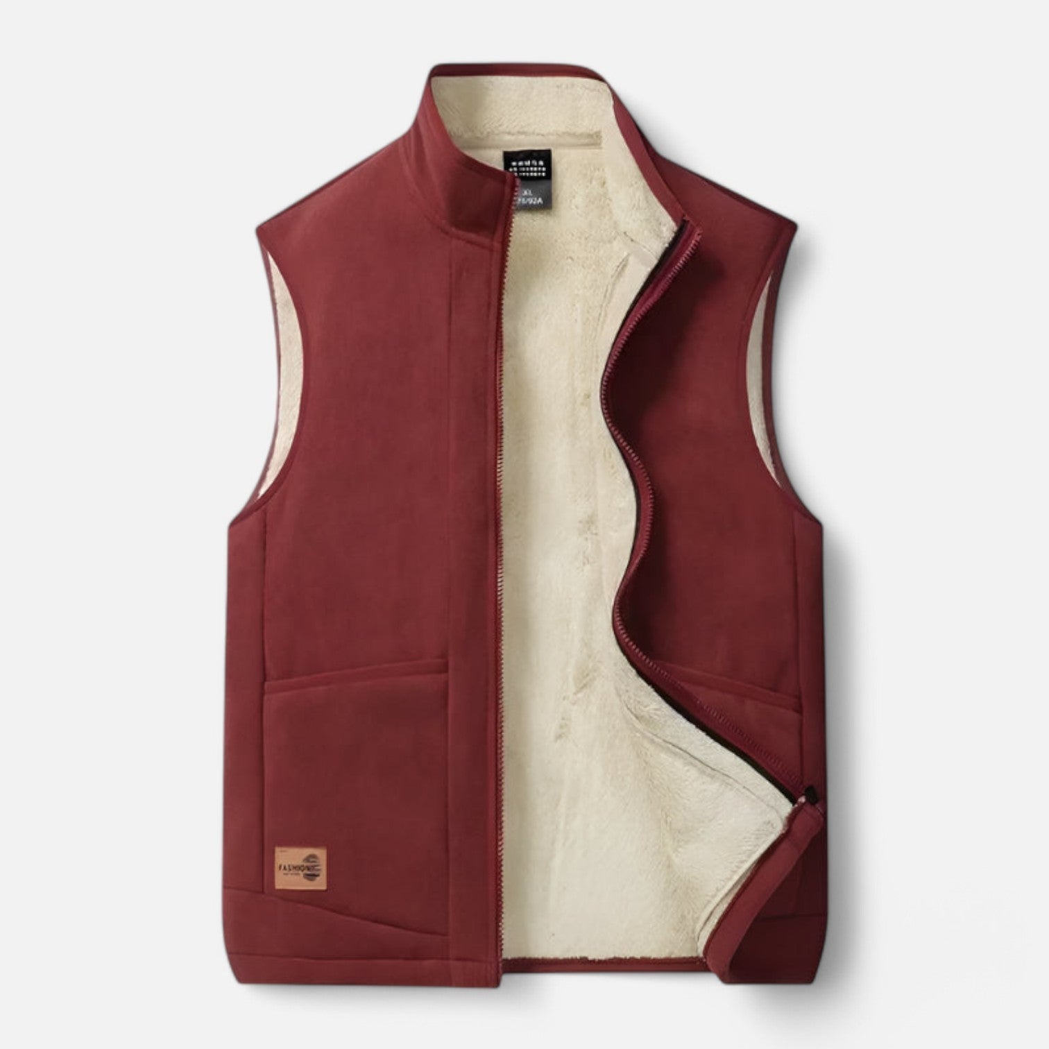 Monacogents | Lambswool Padded Vest with Stand Collar