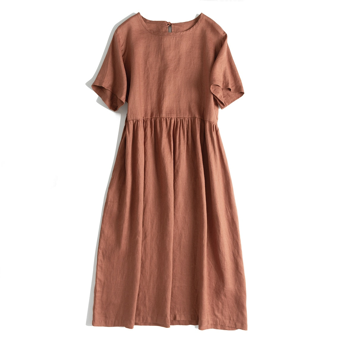 Classic linen dress | retro women's dress with pockets