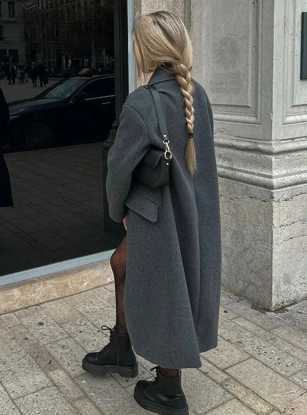 Chic double-breasted trench coat for women