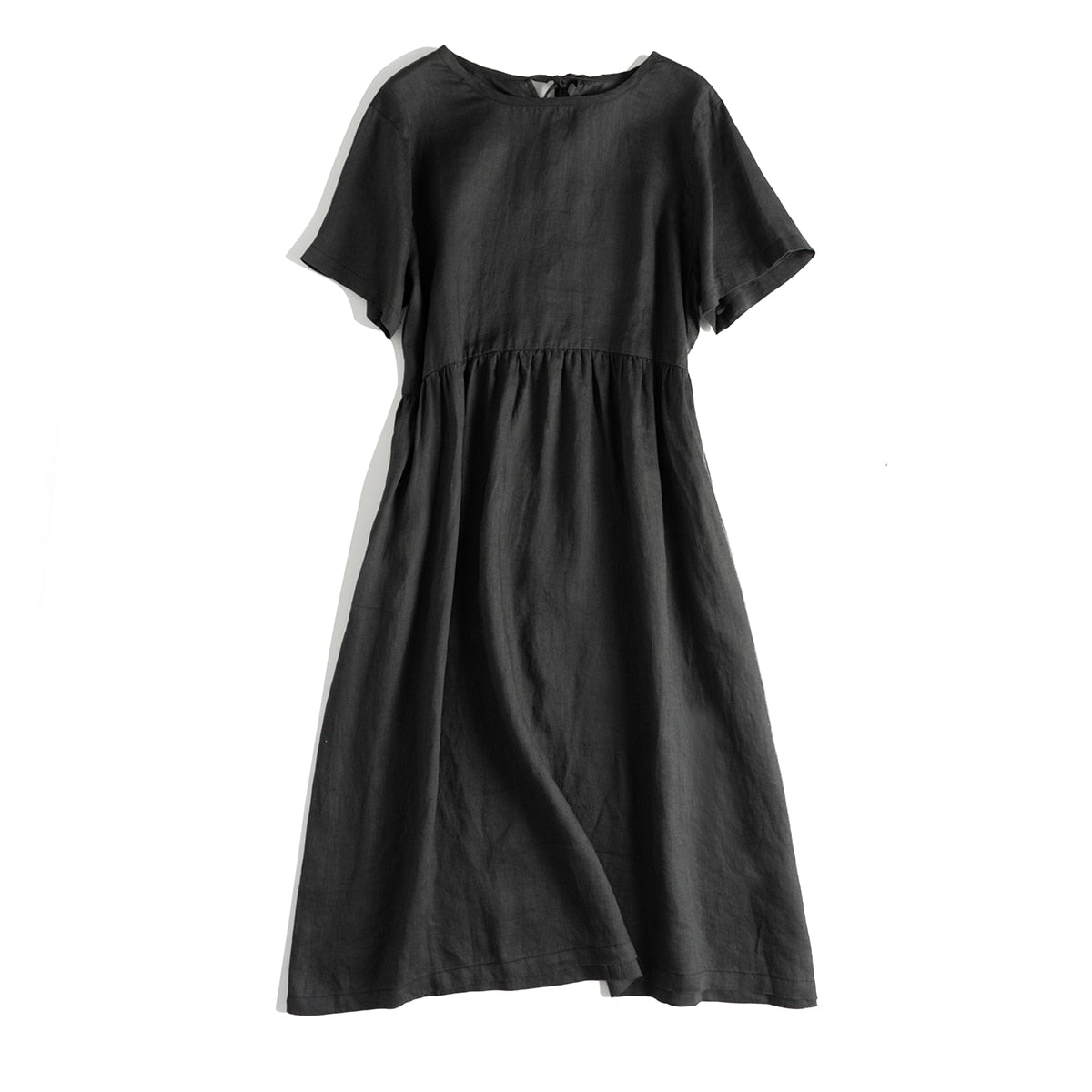Classic linen dress | retro women's dress with pockets