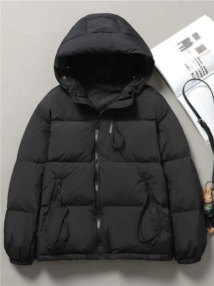 Women's Puffer Jacket - Hooded Quilted Insulated - Lightweight Warm Casual Wear