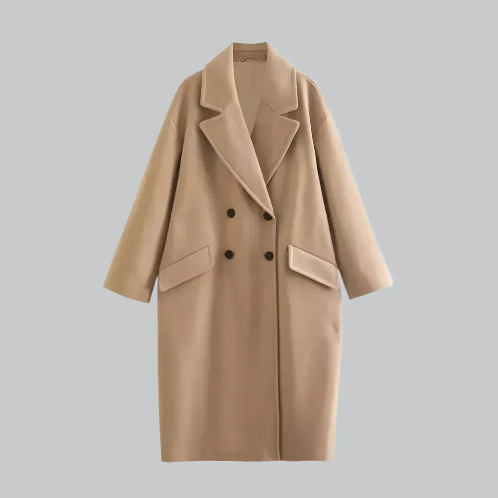 Chic double-breasted trench coat for women