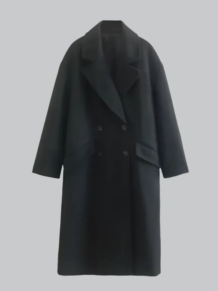 Chic double-breasted trench coat for women
