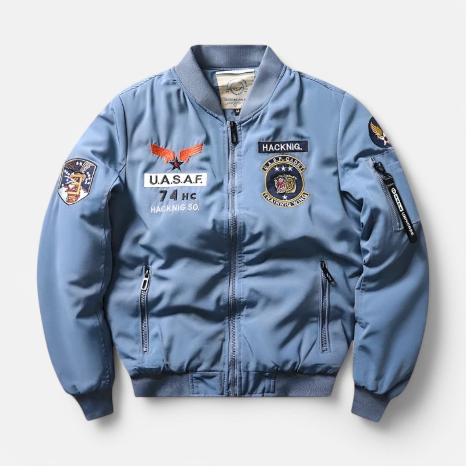 Monacogents | Military Style Fleece-Lined Bomber Jacket
