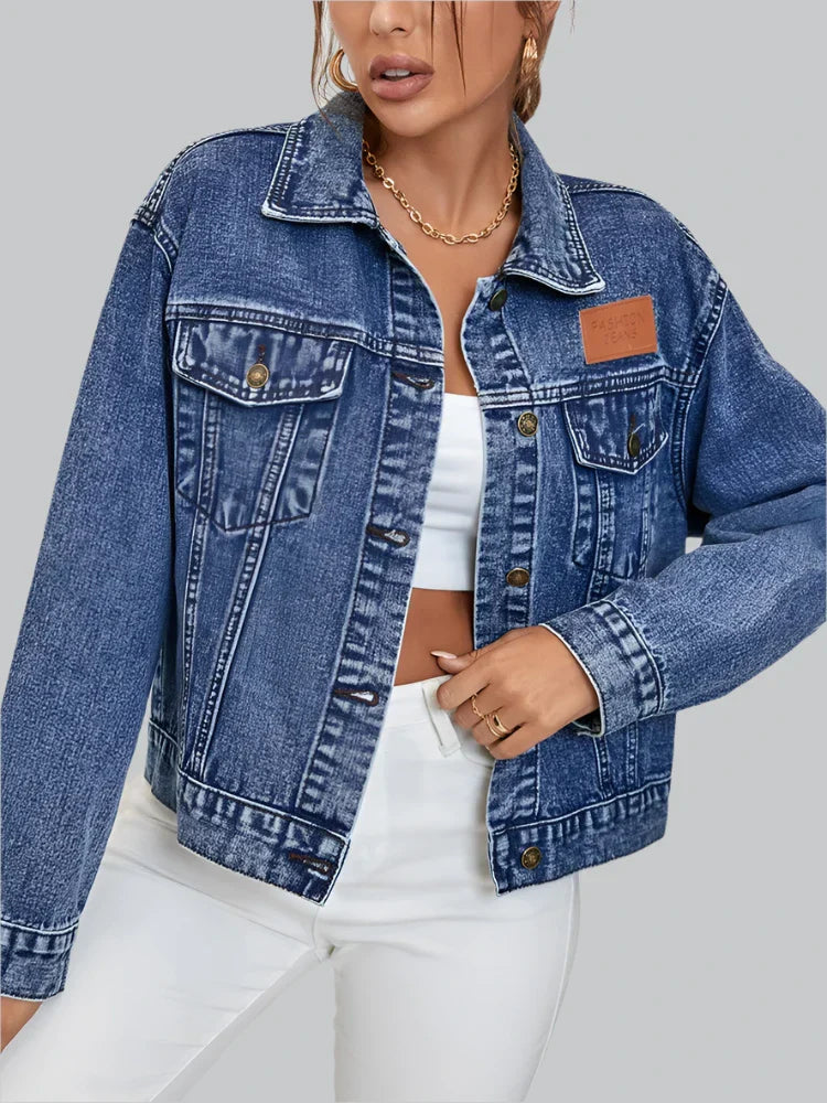 Commuting versatile denim jacket for women