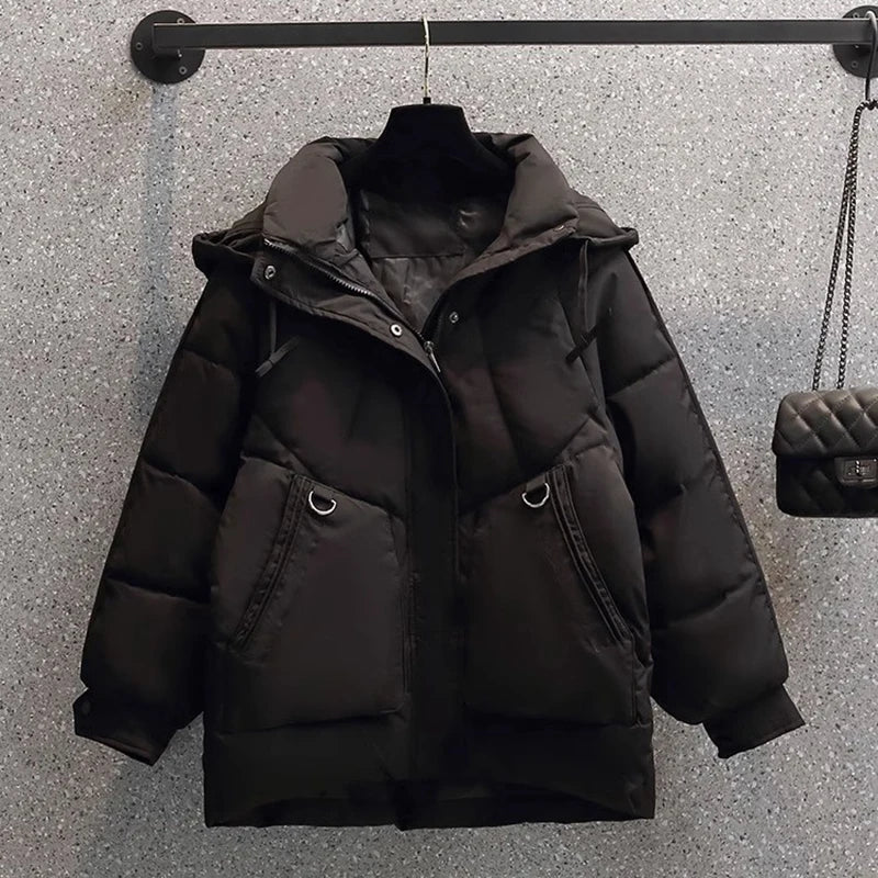 Momoka | Oversized Thick Short Down Jacket