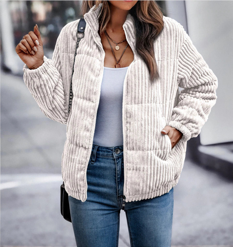 Elegant warm winter jacket for women