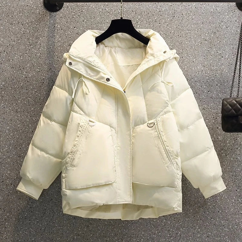 Momoka | Oversized Thick Short Down Jacket
