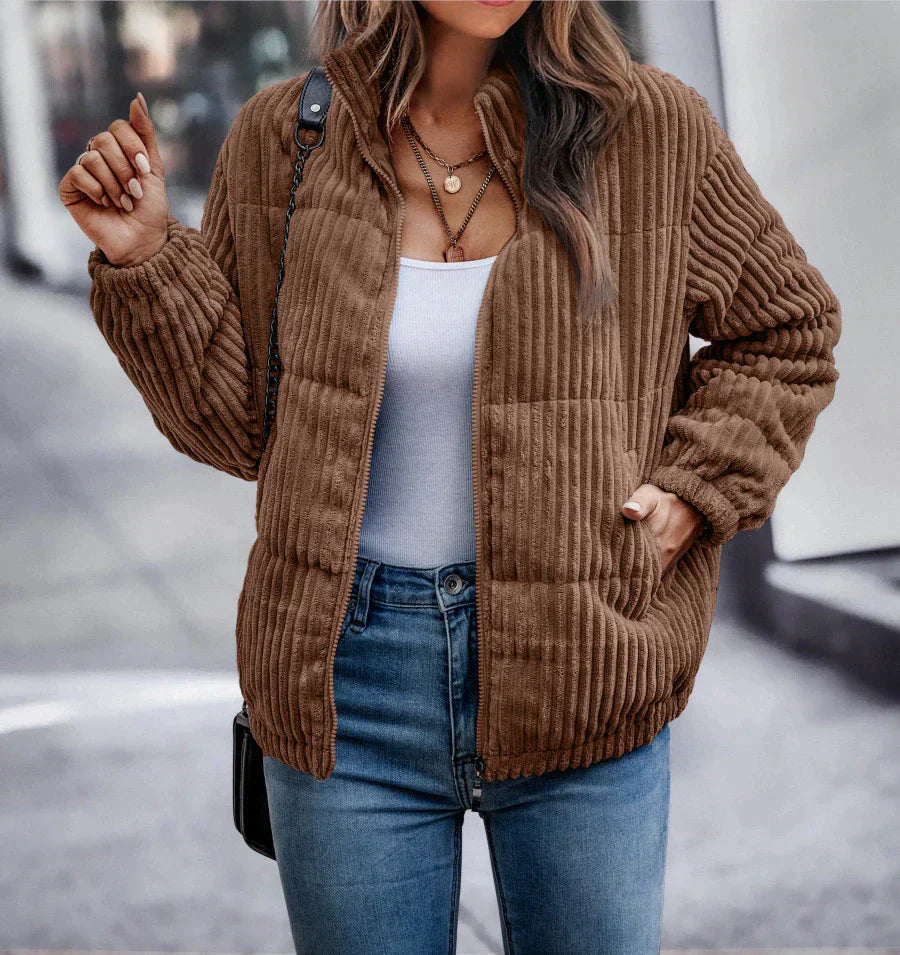 Elegant warm winter jacket for women