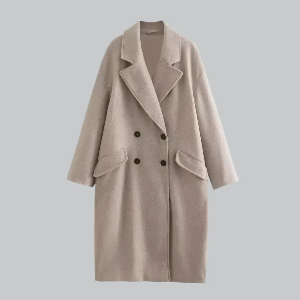 Chic double-breasted trench coat for women