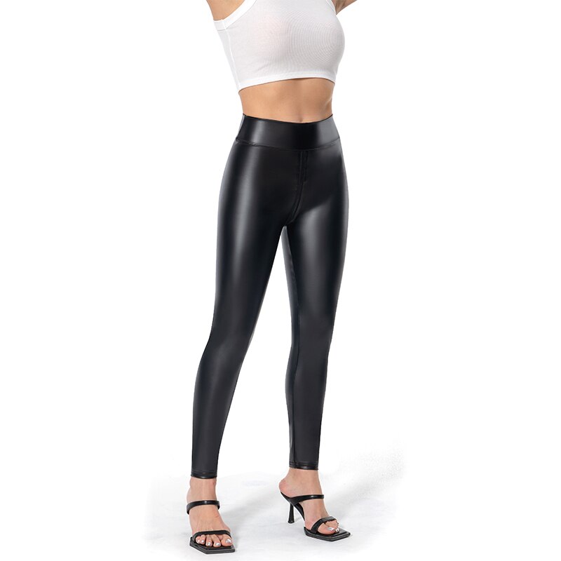Matte Leather Pants for Women