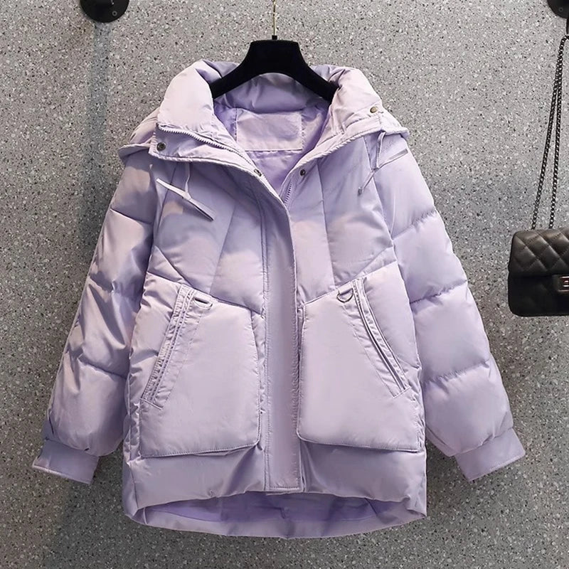 Momoka | Oversized Thick Short Down Jacket
