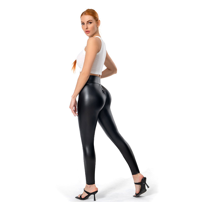 Matte Leather Pants for Women