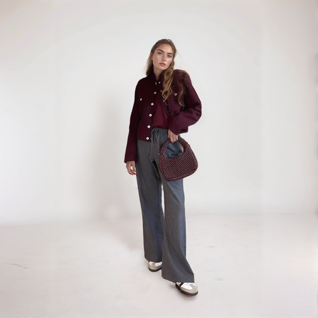 Stylish cropped jacket for women