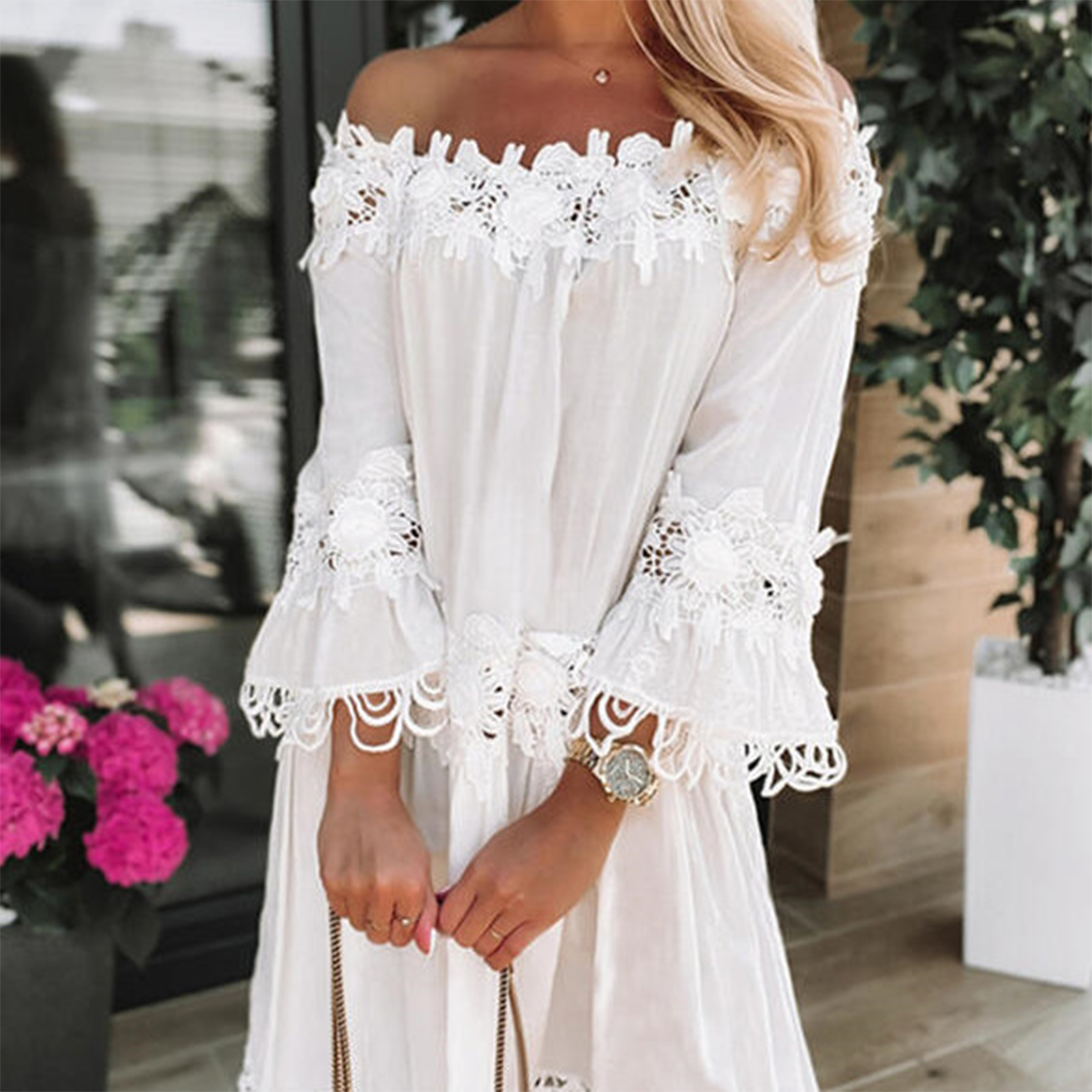 Brenda - Stylish off-the-shoulder dress