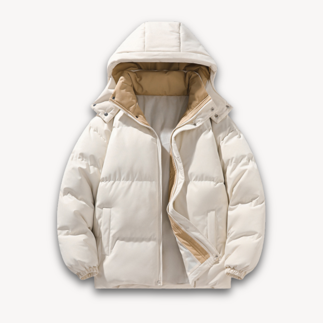 Loravelle | Women's Hooded Puffer Jacket - Insulated Winter Coat
