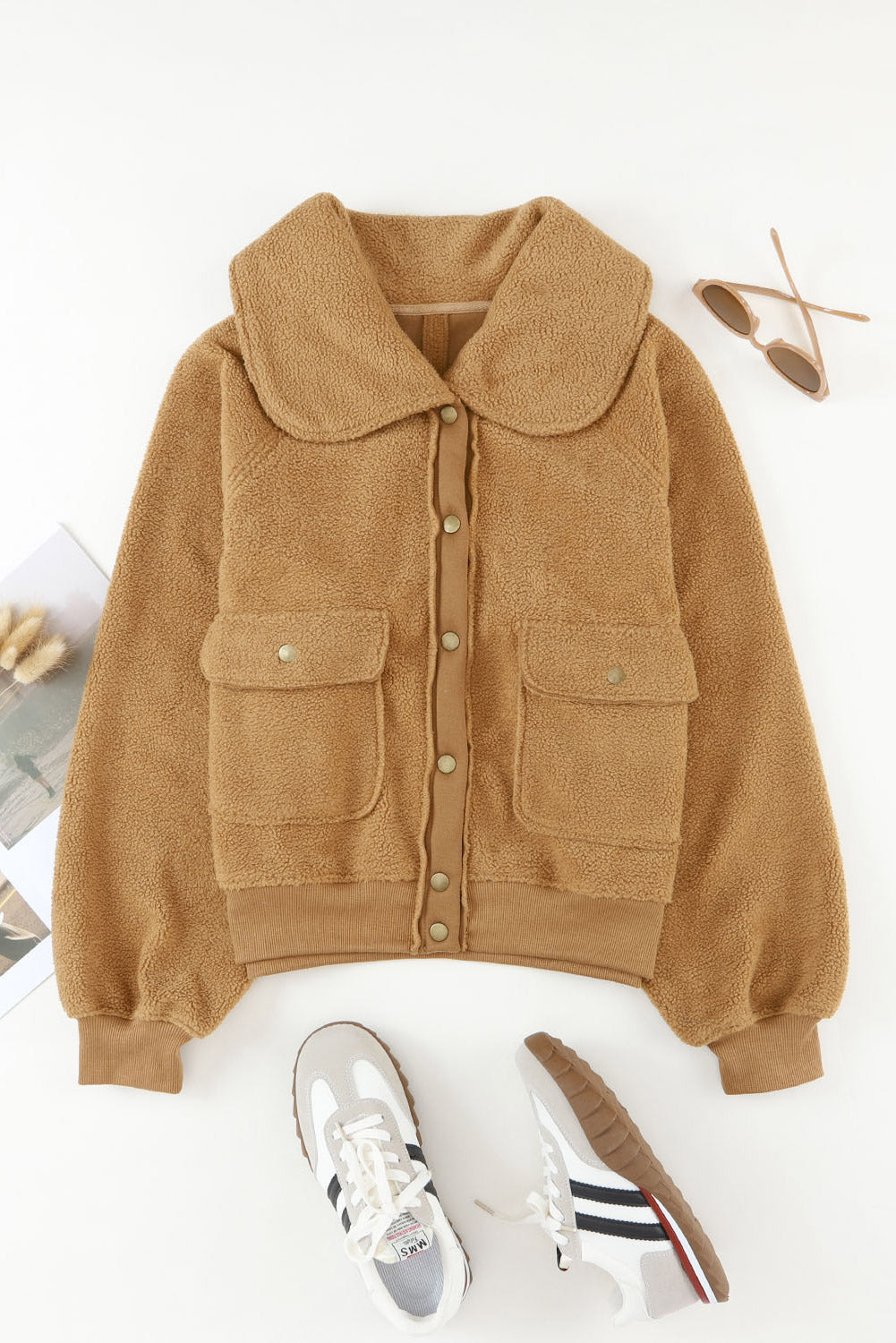 Meral | Women's Buttoned Open-Front Jacket - Stylish & Versatile