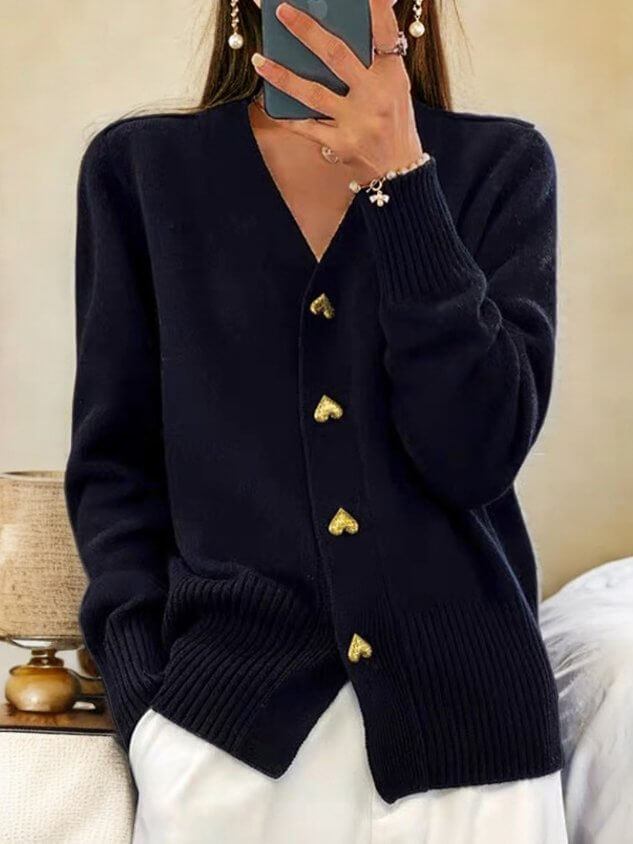 Women's Knitted Cardigan - Soft Warm Lightweight Layer