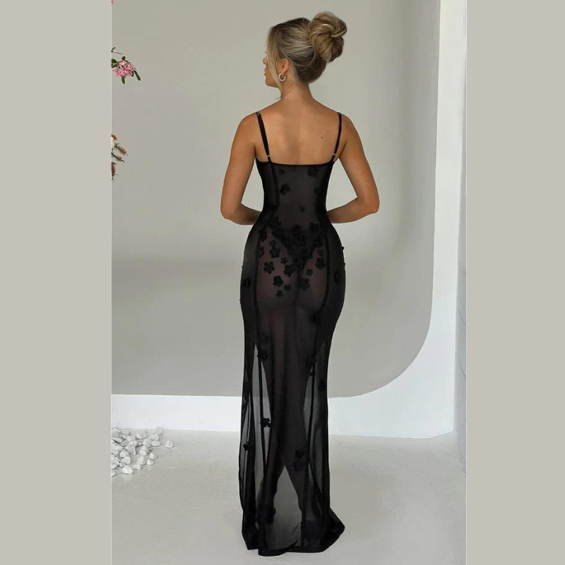 Arina - Sling Flower Kleid mit plissierter Taille