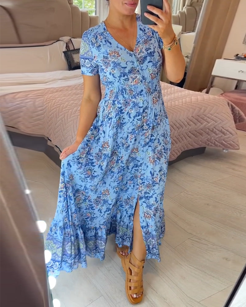 Winona | Casual boho floral dress